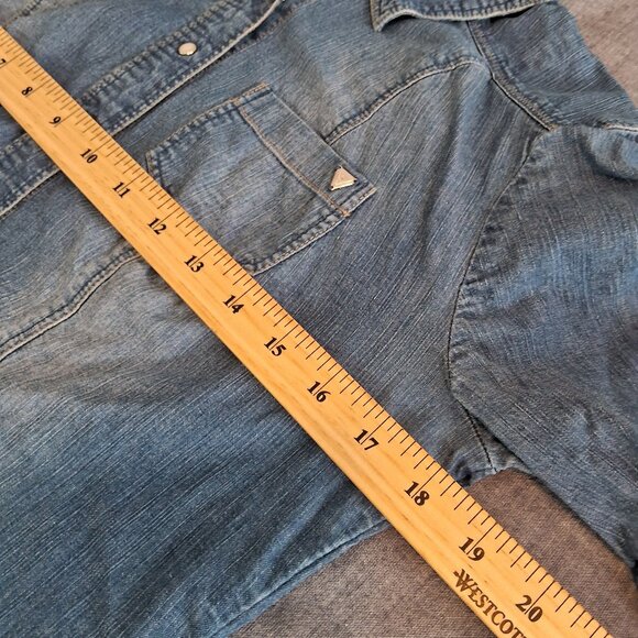 GUESS denim button up shirt - Picture 9 of 14